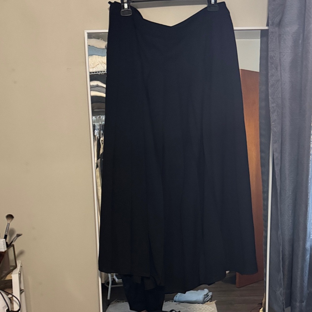 Classic Black Women's Midi Skirt